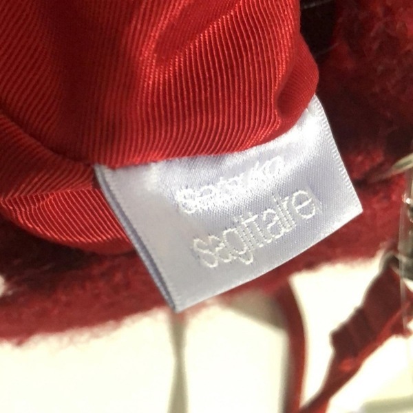 セツコ サジテール setsuko sagittaire ハンドバッグ free - コットン、ウール レッド バッグ
