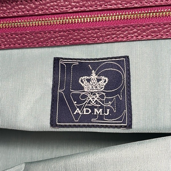 アクセソワ?ドゥ?マドモワゼル AccessoiresDeMademoiselle(ADMJ) トートバッグ - レザー カーキ×パープル バッグ
