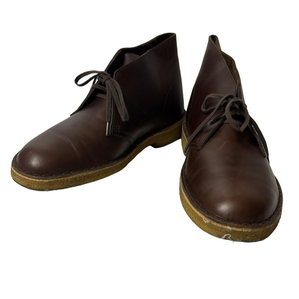 クラークス Clarks ブーティ us7 - レザー ダークブラウン レディース 靴
