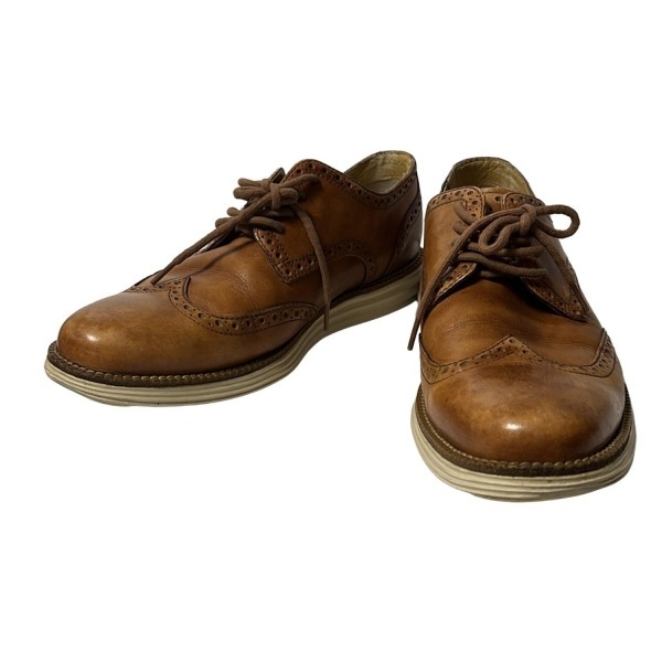 コールハーン COLE HAAN シューズ 7 1/2m - レザー ブラウン メンズ 靴