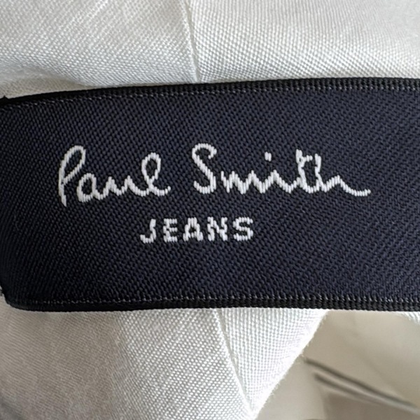 ポールスミスジーンズ PaulSmithJEANS 半袖シャツ サイズM - アイボリー×グレー メンズ チェック柄 美品 トップス