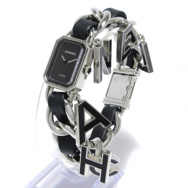 CHANEL(シャネル) 腕時計 プルミエール ウォンテッド ドゥ シャネル H7471 レディース SS/革ベルト/LIMITED EDITION 黒
