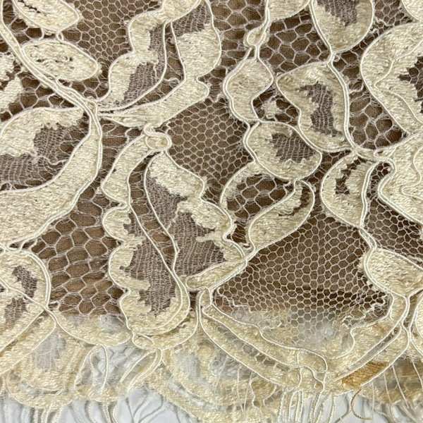 エポカ EPOCA スカート サイズ40 M - ベージュ×アイボリー レディース ひざ丈/レース 美品 ボトムス