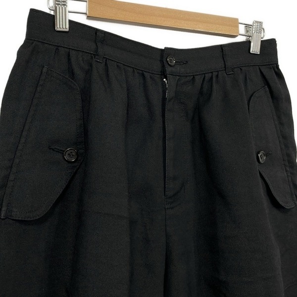コムデギャルソンコムデギャルソン COMMEdesGARCONS COMMEdesGARCONS パンツ サイズS RR-P021 - 黒 メンズ クロップド(半端丈)/麻混 AD2016