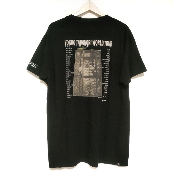 ヒステリックグラマー HYSTERIC GLAMOUR 半袖Tシャツ サイズFREE F - 黒×ライトグレー×マルチ メンズ クルーネック トップス