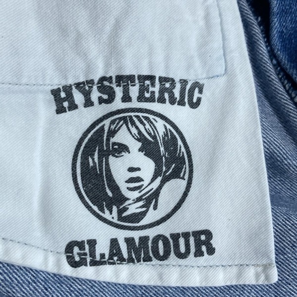 ヒステリックグラマー HYSTERIC GLAMOUR ロングスカート サイズS - ブルー×グレー×マルチ レディース マキシ丈/デニム/異素材切替 美品
