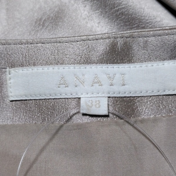 アナイ ANAYI スカート サイズ38 M - グレーベージュ レディース ひざ丈/プリーツ ボトムス