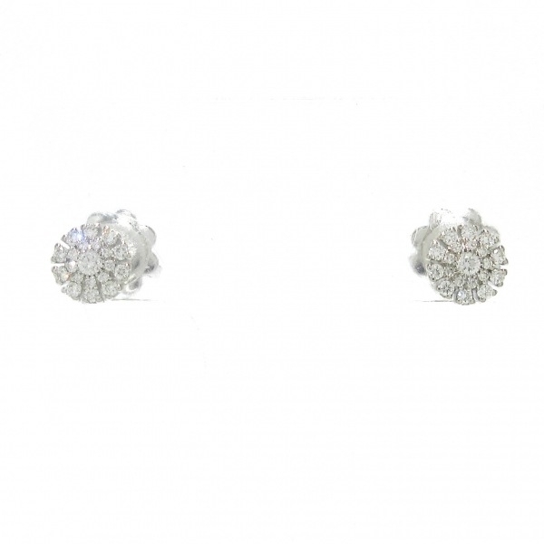 磨き済み■ダミアーニ DAMIANI ピアス 20074584 マルゲリータ K18WG×ダイヤモンド 美品 アクセサリー（耳）