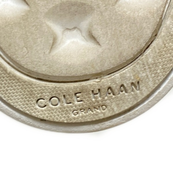 コールハーン COLE HAAN サンダル 5B - アイボリー×グレー レディース パイソン柄/ZERO GRAND 靴