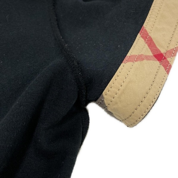 バーバリーロンドン Burberry LONDON サイズ1 S - 黒 レディース クルーネック/半袖/ミニ丈 美品 ワンピース
