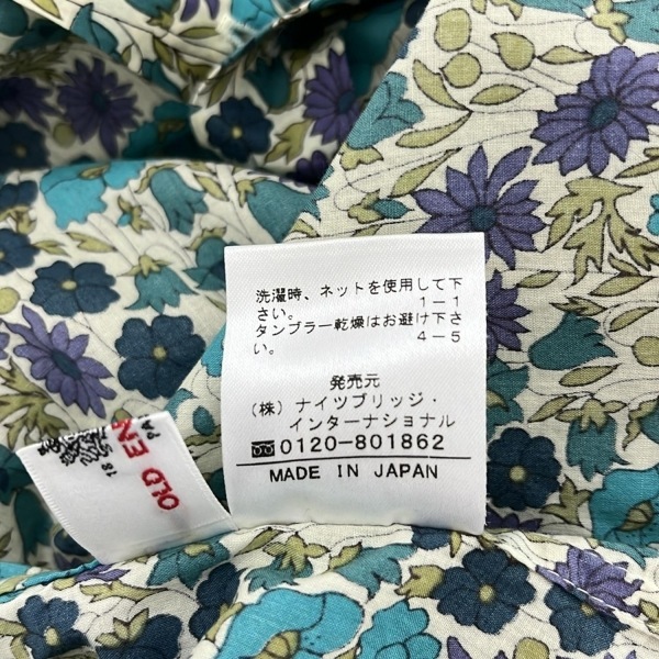 オールドイングランド OLD ENGLAND 長袖シャツブラウス サイズ36 S - アイボリー×パープル×マルチ レディース 花柄 トップス