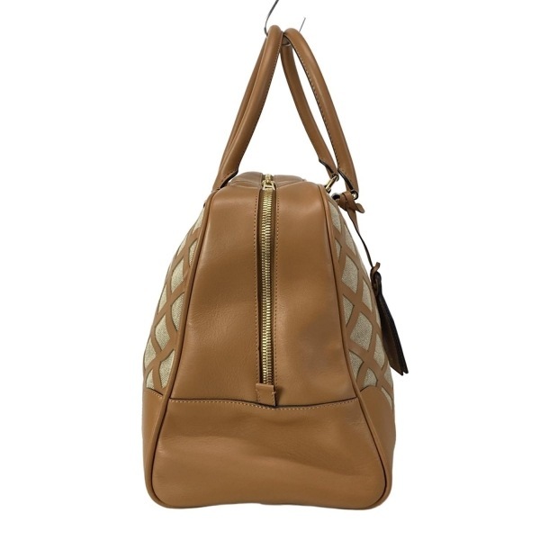 ロエベ LOEWE ボストンバッグ 388.51.L04 アマソナ75 エクストララージ ベージュ×ブラウン 美品 バッグ