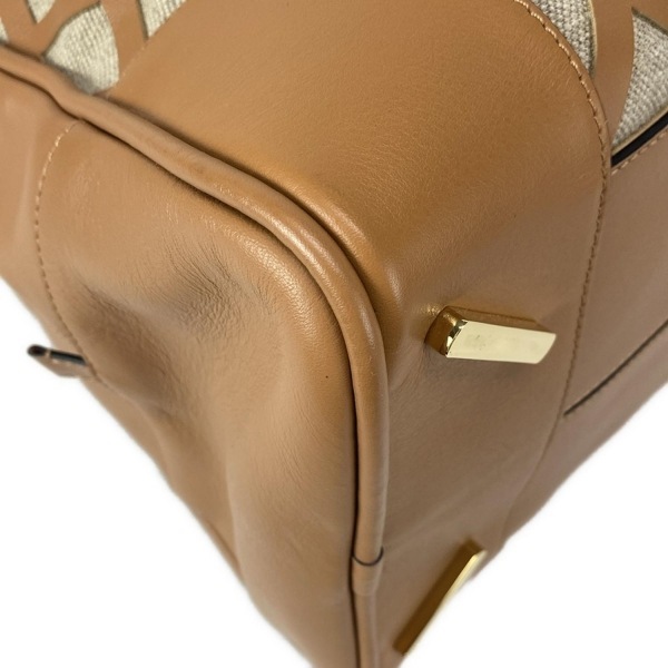 ロエベ LOEWE ボストンバッグ 388.51.L04 アマソナ75 エクストララージ ベージュ×ブラウン 美品 バッグ