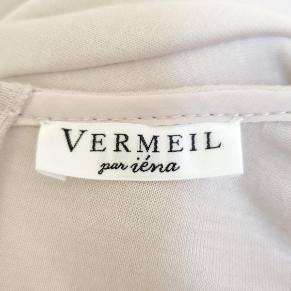 ヴェルメイユ パー イエナ VERMEIL par iena チュニック - ベージュ レディース クルーネック/長袖 美品 ワンピース