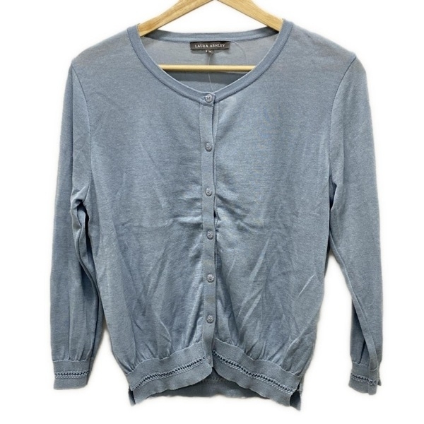  Laura Ashley LAURAASHLEY кардиган размер M - голубой женский длинный рукав tops 