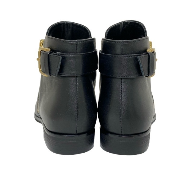ダイアナ DIANA ショートブーツ 23 - レザー 黒×ゴールド レディース 美品 靴
