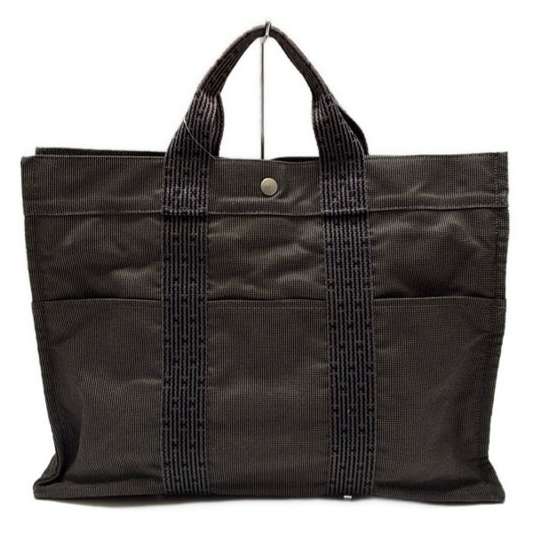 エルメス HERMES トートバッグ エールライントートMM グレー 舊型金具/シルバー金具 バッグ