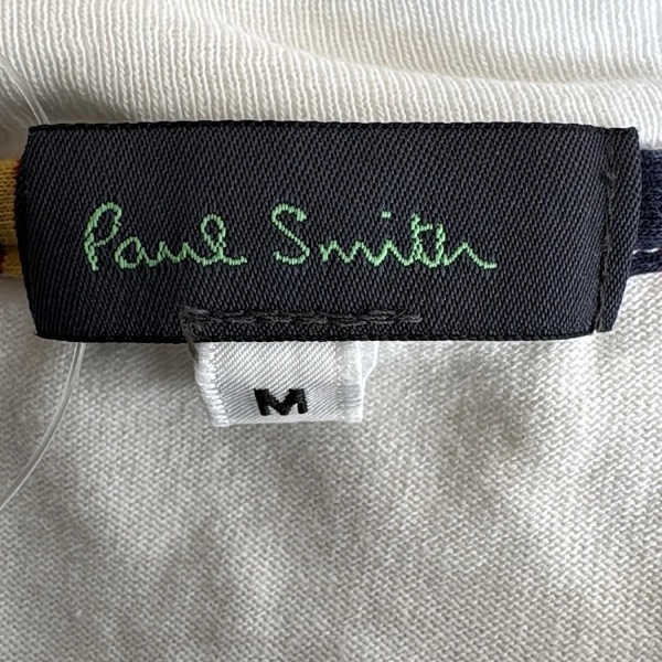 ポールスミス PaulSmith 半袖Tシャツ サイズM - 白×黒×マルチ メンズ クルーネック トップス