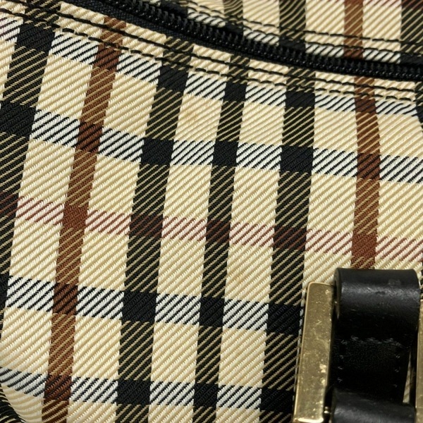 ダックス DAKS ハンドバッグ - ベージュ×黒×マルチ チェック柄/ミニボストン 美品 バッグ