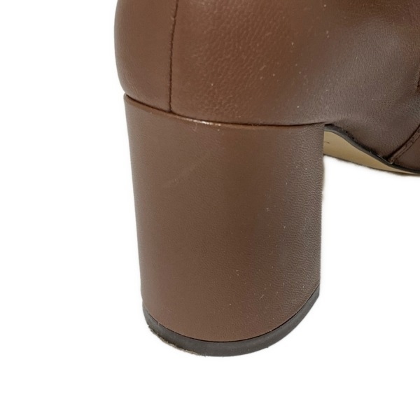 コールハーン COLE HAAN ショートブーツ 6 1/2B - レザー ブラウン レディース 靴
