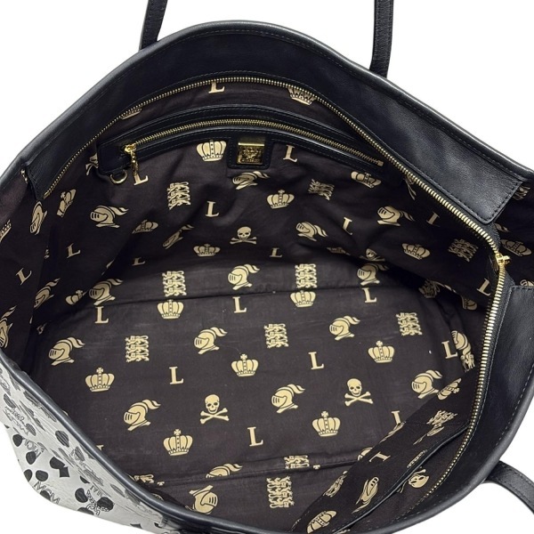 エムシーエム MCM ショルダーバッグ - 白×黒 LOVELESS/ダルメシアン バッグ