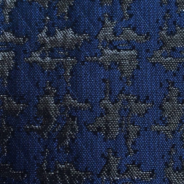 アナイ ANAYI スカート サイズ38 M - ネイビー×ダークグレー×シルバー レディース ひざ丈/ラメ 美品 ボトムス