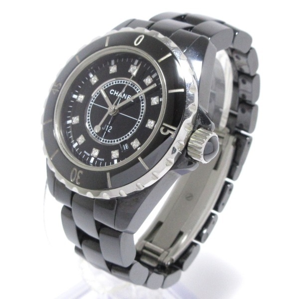 CHANEL(シャネル) 腕時計 J12 H1625 レディース 12Pダイヤインデックス/ブラックセラミック/舊型/33mm 黒
