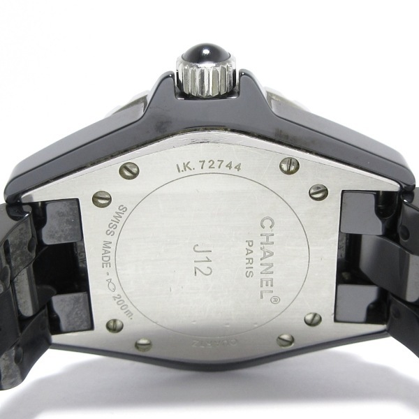 CHANEL(シャネル) 腕時計 J12 H1625 レディース 12Pダイヤインデックス/ブラックセラミック/舊型/33mm 黒
