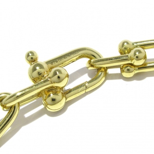 ティファニー TIFFANY&Co. ブレスレット ハードウェア スモールリンク ブレスレット K18YG 美品 アクセサリー（腕）