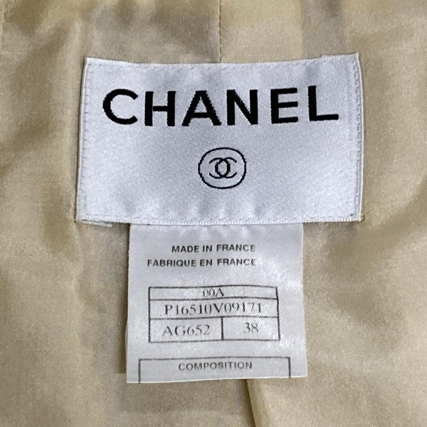 シャネル CHANEL サイズ38 M P16510 - ウール、シルク アイボリー×ベージュ レディース 長(zhǎng)袖/ニット/冬 00A コート