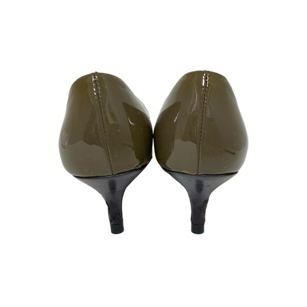 サルバトーレフェラガモ FERRAGAMO/SalvatoreFerragamo パンプス 6D - レザー カーキ レディース 靴
