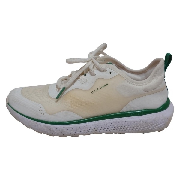 コールハーン COLE HAAN スニーカー 6 1/2 B - アイボリー×ダークグリーン レディース GOLF/UNITED ARROWSコラボ 靴