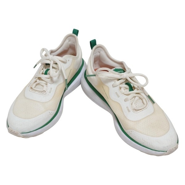コールハーン COLE HAAN スニーカー 6 1/2 B - アイボリー×ダークグリーン レディース GOLF/UNITED ARROWSコラボ 靴