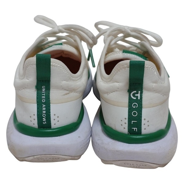 コールハーン COLE HAAN スニーカー 6 1/2 B - アイボリー×ダークグリーン レディース GOLF/UNITED ARROWSコラボ 靴