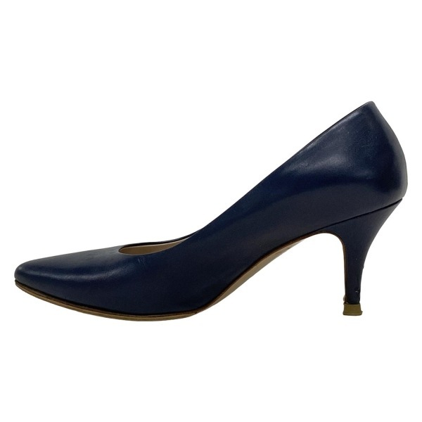 サルバトーレフェラガモ FERRAGAMO/SalvatoreFerragamo パンプス 5 1/2 D - レザー ダークネイビー レディース アウトソール張?zhí)鏈g 靴