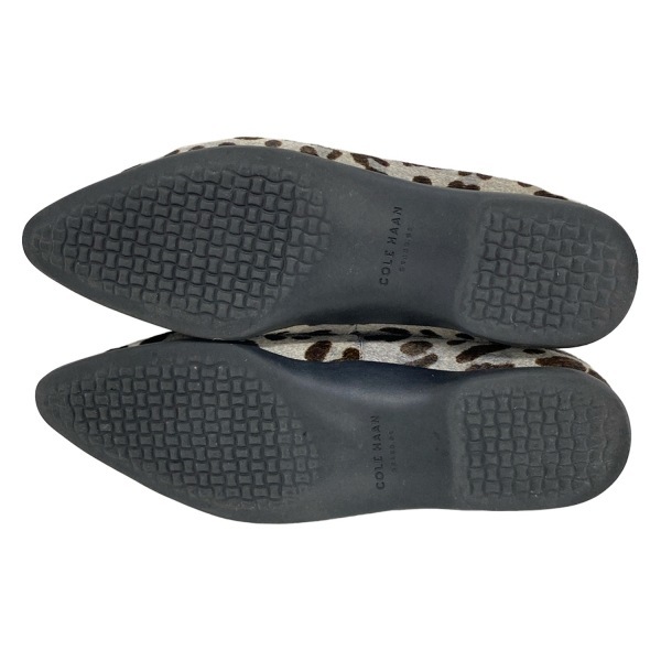 コールハーン COLE HAAN フラットシューズ 7 B - 黒×ライトグレー×ダークブラウン レディース 美品 靴