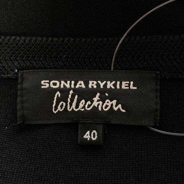 ソニアリキエル SONIARYKIEL 半袖カットソー サイズ40 M - 黒 レディース クルーネック/レース 美品 トップス