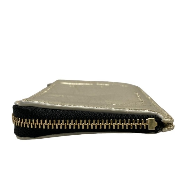 アンテプリマ ANTEPRIMA カードケース - レザー シルバー×黒 パンダ/L字ファスナー/カードケース付き 美品 財(cái)布