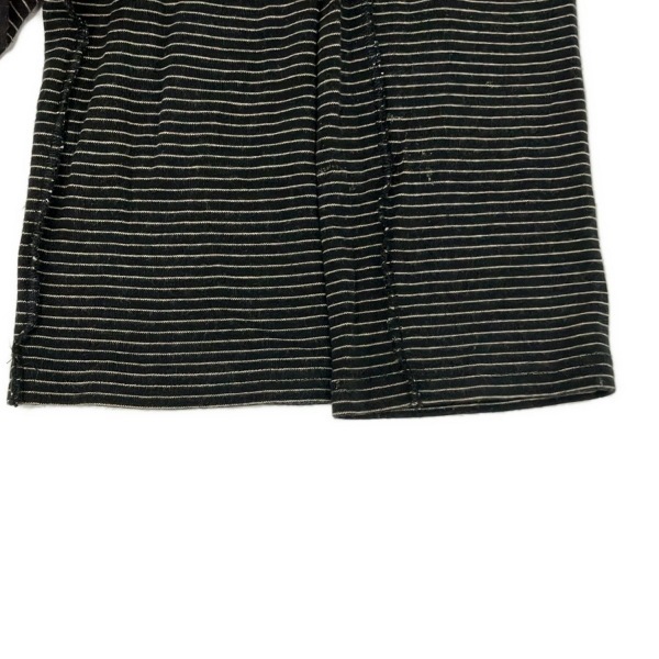 ソニアリキエル SONIARYKIEL ブルゾン サイズM - 黒×ベージュ レディース 長袖/ボーダー/肩パッド/春/秋 ジャケット