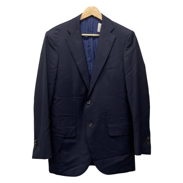 トゥモローランド TOMORROWLAND サイズ44S - ダークネイビー メンズ 長袖/ストライプ/VITALE BARBERIS CANONICO/秋/冬 ジャケット