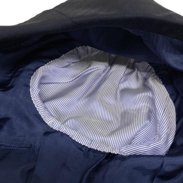 トゥモローランド TOMORROWLAND サイズ44S - ダークネイビー メンズ 長袖/ストライプ/VITALE BARBERIS CANONICO/秋/冬 ジャケット