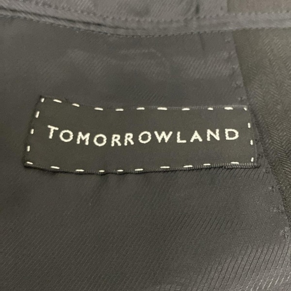 トゥモローランド TOMORROWLAND サイズ46 XL - 黒 メンズ 長袖/ストライプ/Loro Piana (SUPER WINTER)/秋/冬 ジャケット
