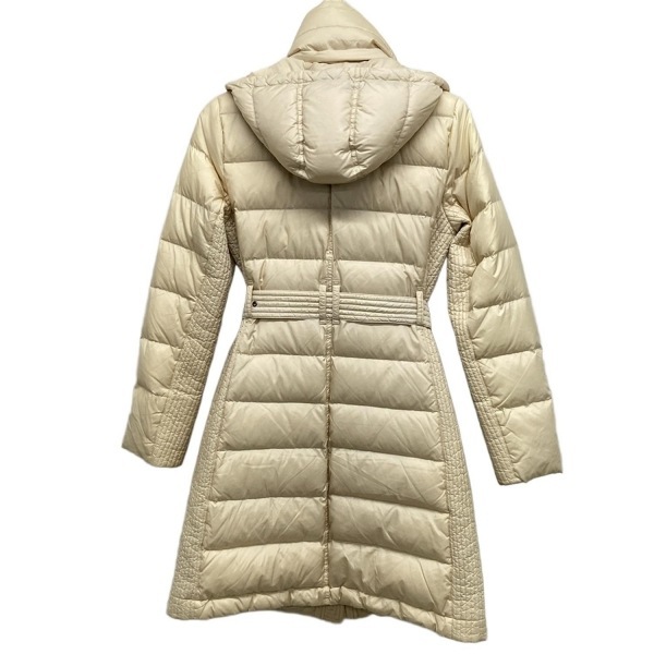 バーバリーロンドン Burberry LONDON ダウンコート サイズ38 L - ベージュ レディース 長袖/フード著脫可/冬 コート