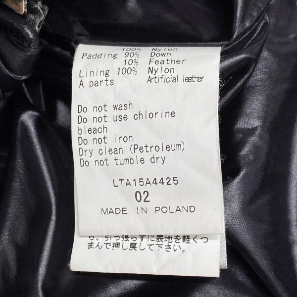 タトラス TATRAS ダウンコート サイズ02 M LTA15A4425 - ダークブラウン レディース 長袖/ジップアップ/冬 コート