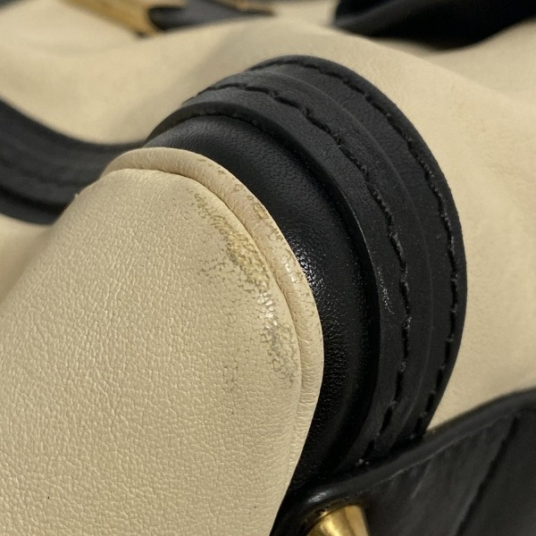 クロエ Chloe ハンドバッグ アリス レザー 黒×アイボリー バッグ