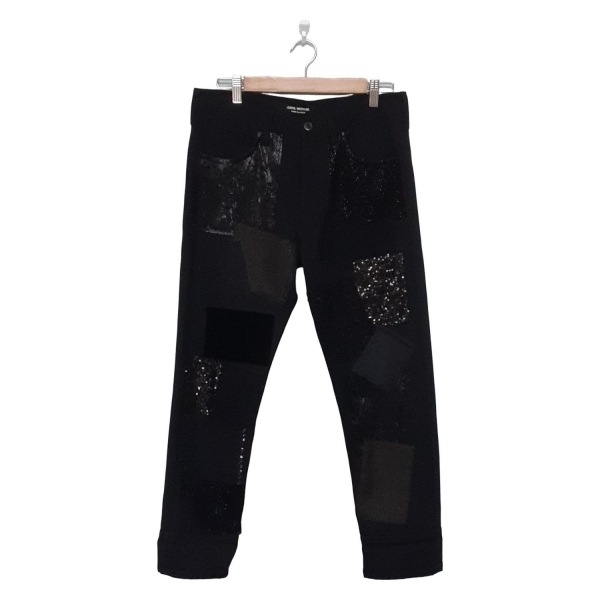 コムデギャルソンジュンヤワタナベ COMMEdesGARCONS JUNYA WATANABE パンツ サイズS - 黒 レディース フルレングス/スパンコール AD2014