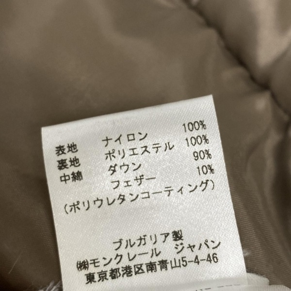 モンクレール MONCLER ダウンジャケット サイズ2 M FRAISE(フレーズ) ベージュ レディース 長袖/ジップアップ/冬 ジャケット_画像4