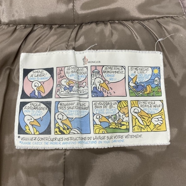 モンクレール MONCLER ダウンジャケット サイズ2 M FRAISE(フレーズ) ベージュ レディース 長袖/ジップアップ/冬 ジャケット_画像5