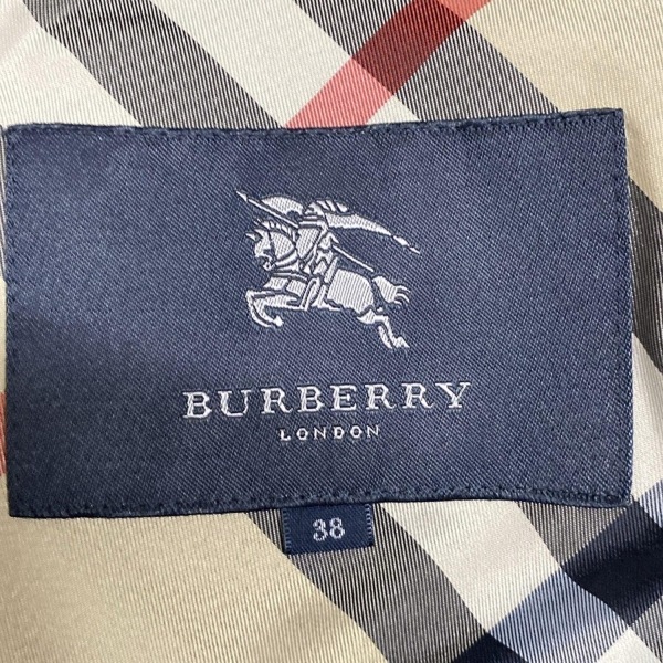バーバリーロンドン Burberry LONDON トレンチコート サイズ38 L - 黒 レディース 長袖/春/秋 美品 コート