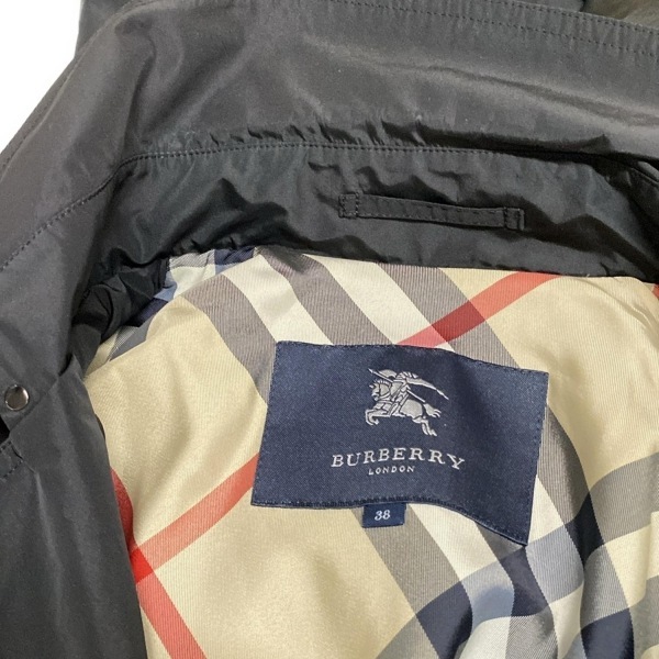 バーバリーロンドン Burberry LONDON トレンチコート サイズ38 L - 黒 レディース 長袖/春/秋 美品 コート